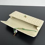 Fortok Bottega Veneta Andiamo Clutch Flower Beige 31x13x3cm - 3