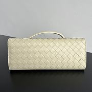 Fortok Bottega Veneta Andiamo Clutch Flower Beige 31x13x3cm - 4