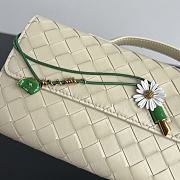 Fortok Bottega Veneta Andiamo Clutch Flower Beige 31x13x3cm - 6