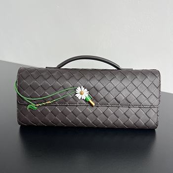 Fortok Bottega Veneta Andiamo Clutch Flower Fondant 31x13x3cm