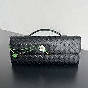 Fortok Bottega Veneta Andiamo Clutch Flower Black 31x13x3cm - 1