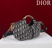 Fortok Dior Walk'n'Dior Bag in blue Dior Oblique jacquard 36*27cm - 6