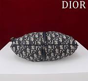 Fortok Dior Walk'n'Dior Bag in blue Dior Oblique jacquard 36*27cm - 5