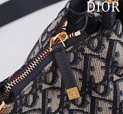 Fortok Dior Walk'n'Dior Bag in blue Dior Oblique jacquard 36*27cm - 3