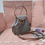 Fortok Miu Miu backpack Grey 22 x 18 x 11.5cm - 4