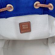 Fortok Miu Miu backpack Blue 22 x 18 x 11.5cm - 6