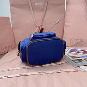 Fortok Miu Miu backpack Blue 22 x 18 x 11.5cm - 4