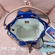 Fortok Miu Miu backpack Blue 22 x 18 x 11.5cm - 2