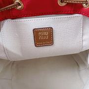 Fortok Miu Miu backpack Red 22 x 18 x 11.5cm - 3