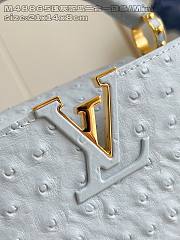 Fortok Louis Vuitton LV X Tm Capucines East-west Ostrich Leather Blue 13.6 x 8 x 21 cm - 3