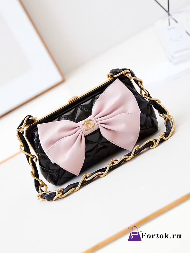 Fortok Chanel Bowknot Evening Bag Shoulder Bag 19cm - 1
