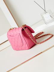 Fortok Chanel Bag Flap Bag Red Shoulder Chain 20cm - 5