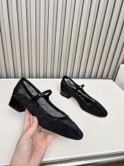Fortok Gucci GG crystal detail ballerinas Bacl 2.5cm - 4