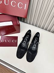 Fortok Gucci GG crystal detail ballerinas Bacl 2.5cm - 5