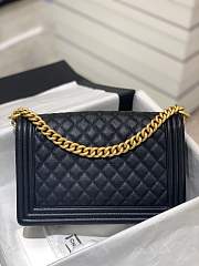Fortok Chanel Boy Bag Large Caviar Black 17.5 x 28 x 7.5cm - 3