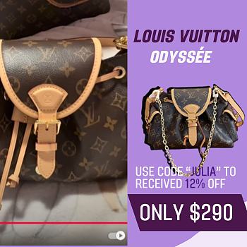 Fortok Louis Vuitton Odyssée Monogram Handbag 23x9x16cm