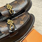 Fortok Louis Vuitton Chess Flat Loafers Black - 4