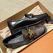 Fortok Louis Vuitton Chess Flat Loafers Black - 5