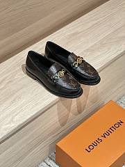 Fortok Louis Vuitton Chess Flat Loafers Black - 6