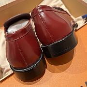 Fortok Louis Vuitton Chess Flat Loafers Rouge - 4