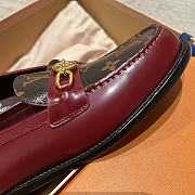 Fortok Louis Vuitton Chess Flat Loafers Rouge - 3