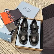 Fortok Prada Brushed leather Monolith Mary Janes Black - 1