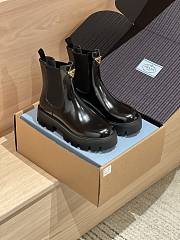 Fortok Prada Brushed leather Chelsea booties Black - 5