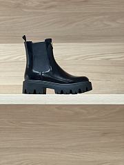 Fortok Prada Brushed leather Chelsea booties Black - 4
