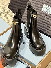 Fortok Prada Brushed leather Chelsea booties Black - 2