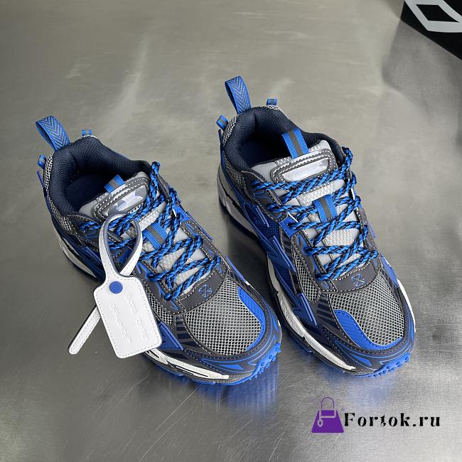 Fortok Off-White Sneakers Black/Blue Be Right Back - 1