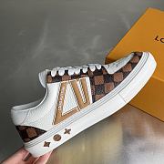 Fortok Louis Vuitton Sneaker Brown/White Trainer - 5