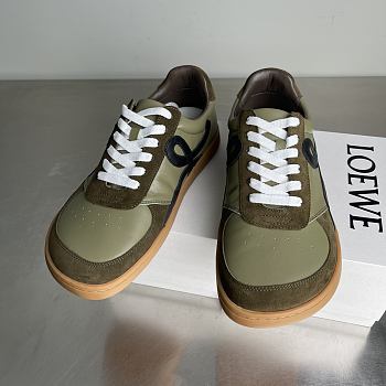 Fortok Loewe Ballet Runner 2.0 in nylon and calfskin Green 