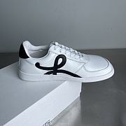 Fortok Loewe Ballet Runner 2.0 in nylon and calfskin White and Black - 3