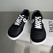 Fortok Loewe Ballet Runner 2.0 in nylon and calfskin Black and White - 1