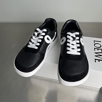 Fortok Loewe Ballet Runner 2.0 in nylon and calfskin Black and White