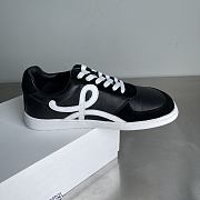 Fortok Loewe Ballet Runner 2.0 in nylon and calfskin Black and White - 6
