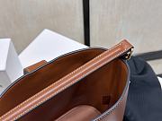 Fortok Celine Louise Bag In Smooth Calfskin Brown 16*19*12cm - 4
