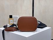 Fortok Celine Louise Bag In Smooth Calfskin Brown 16*19*12cm - 2