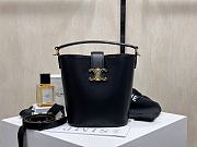 Fortok Celine Louise Bag In Smooth Calfskin Black 16*19*12cm - 1
