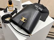 Fortok Celine Louise Bag In Smooth Calfskin Black 16*19*12cm - 2