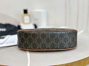 Fortok Celine Ava Bag In Triomphe Canvas And Calfskin Leather Brown 22 x 7.5 x 17cm - 4