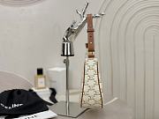 Fortok Celine Ava Bag In Triomphe Canvas And Calfskin Leather White 22 x 7.5 x 17cm - 4