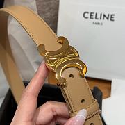 Fortok Celine belt Beige 2.5cm - 6