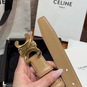 Fortok Celine belt Beige 2.5cm - 5