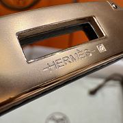 Fortok Hermes Belt Epsom White 4.5 cm/ 60-100cm - 4