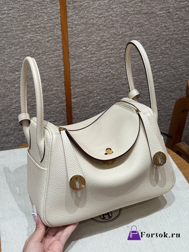 Fortok Hermes Lindy 26 Nata Clemence Leather Gold Hardware 26*18*12cm - 1