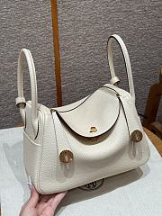 Fortok Hermes Lindy 26 Nata Clemence Leather Gold Hardware 26*18*12cm - 1