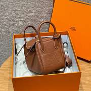 Fortok Hermes Lindy 19 Gold Clemence Leather Gold Hardware 19*13*9.5cm  - 6