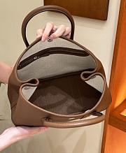 Fortok Hermès Garden Party 30 Bag Alezan Negonda Leather Silver Hardware 30*21*13cm - 3