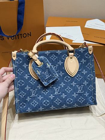 Fortok Louis Vuitton OnTheGo PM Denim M14633 25×11×19cm